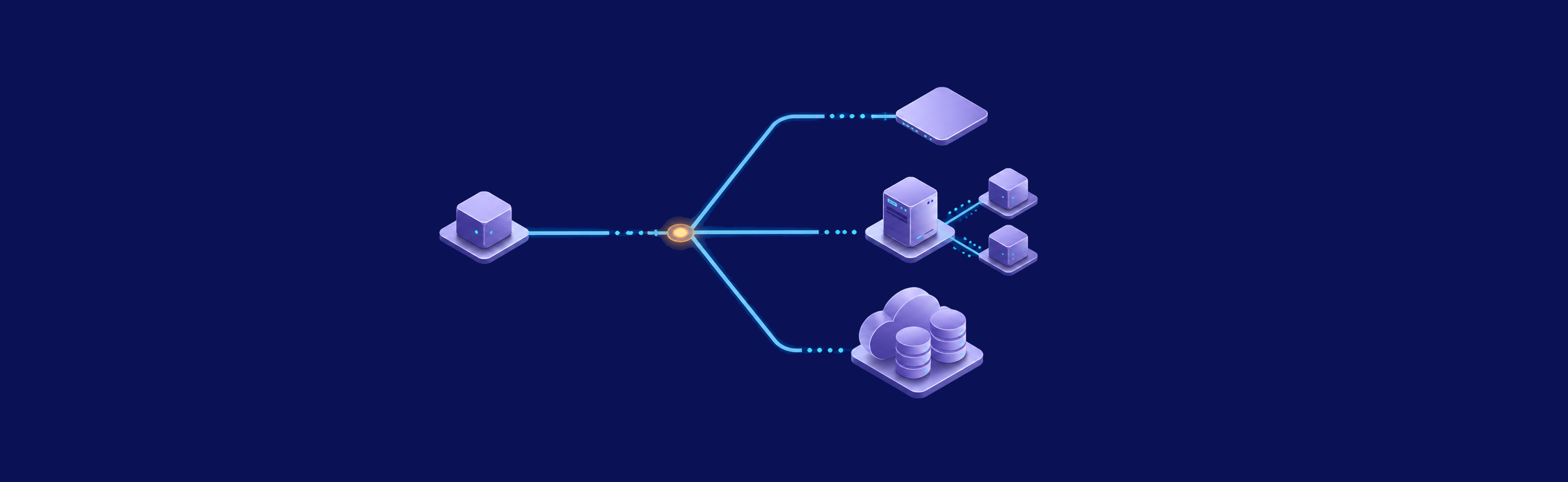 Isometric decision flow branching from an application to embedded, VPS-hosted, and managed database options