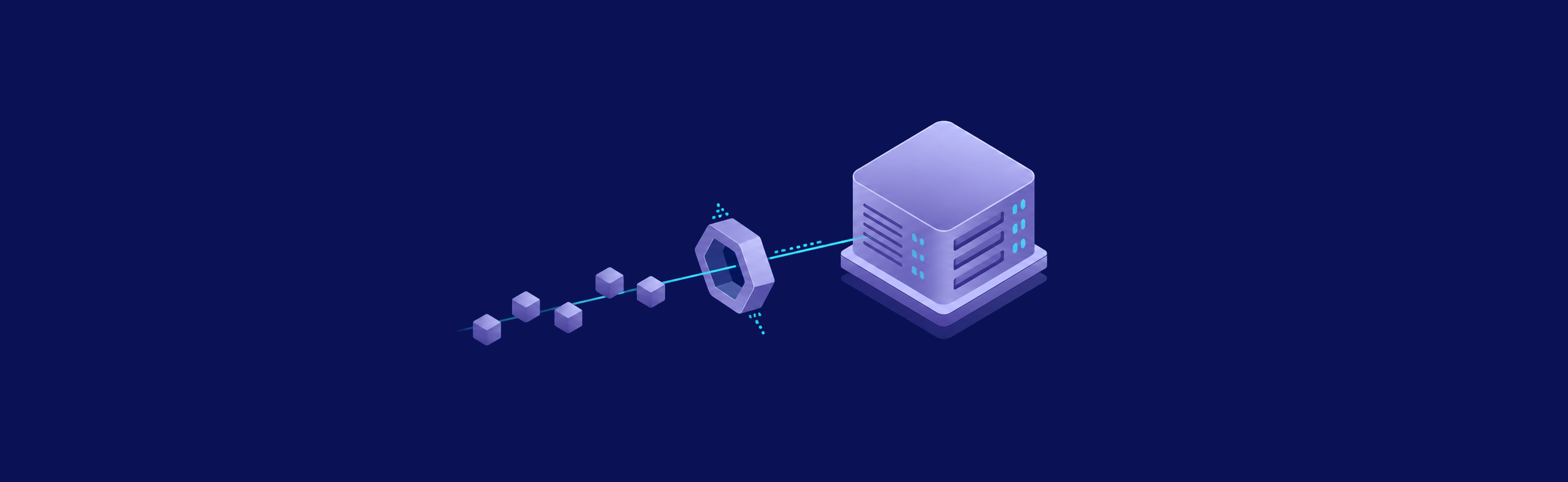 Bounded request stream entering a self-hosted inference server